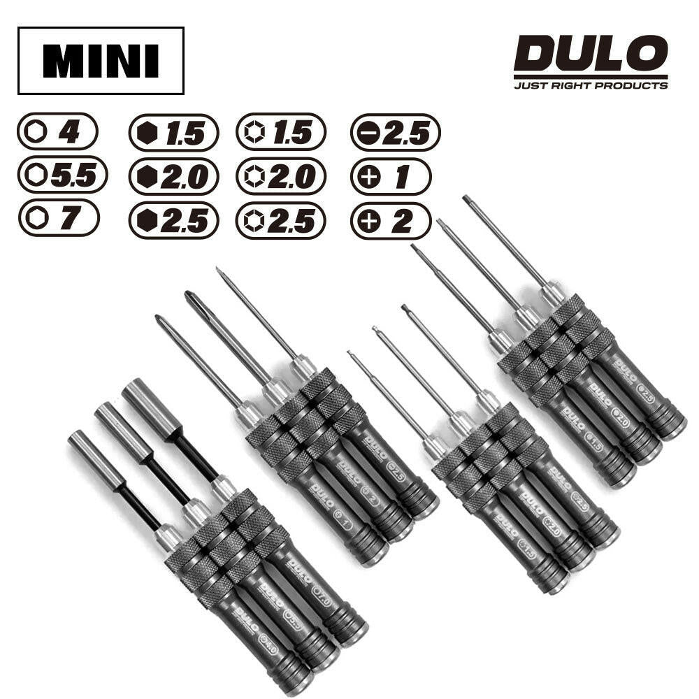 DULO RCメンテナンスミニドライバー12本セット