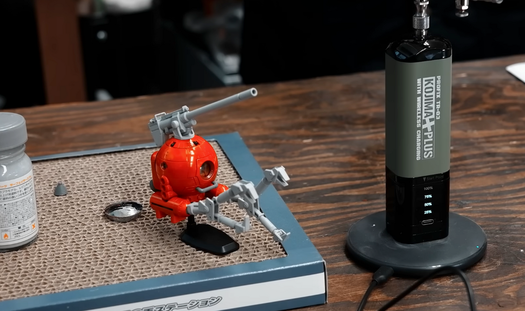 プラモデル塗装の常識を覆す？充電式エアブラシと「100均のアレ」で仕上げる驚きの時短テクニック