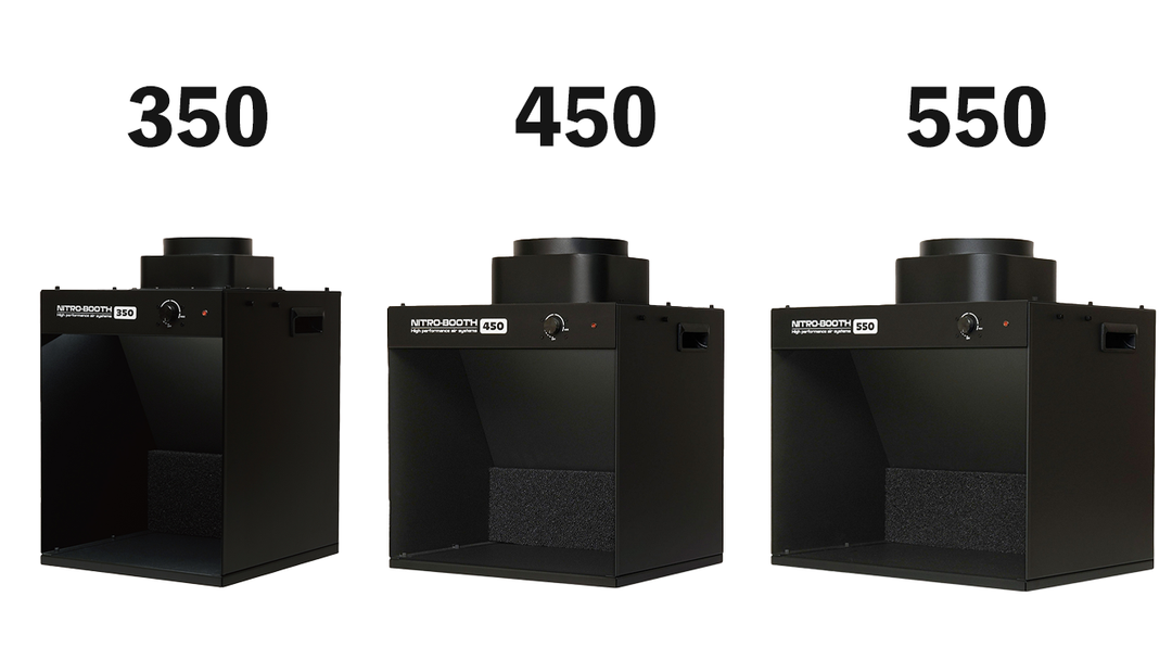 RAYWOOD【ニトロブース 完全比較】「爆風」か「省スペース」か？塗装ブースの常識を変えるNITRO-BOOTH 全3モデル徹底解説
