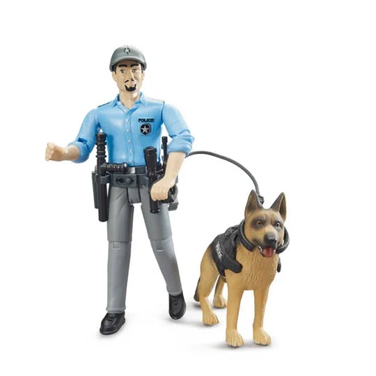 HOBBY LIFE ブルーダー フィギュア 白人警察官＆警察犬