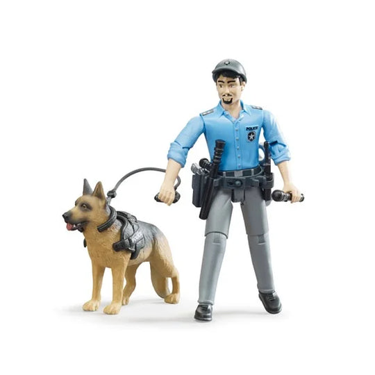 HOBBY LIFE ブルーダー フィギュア 白人警察官＆警察犬