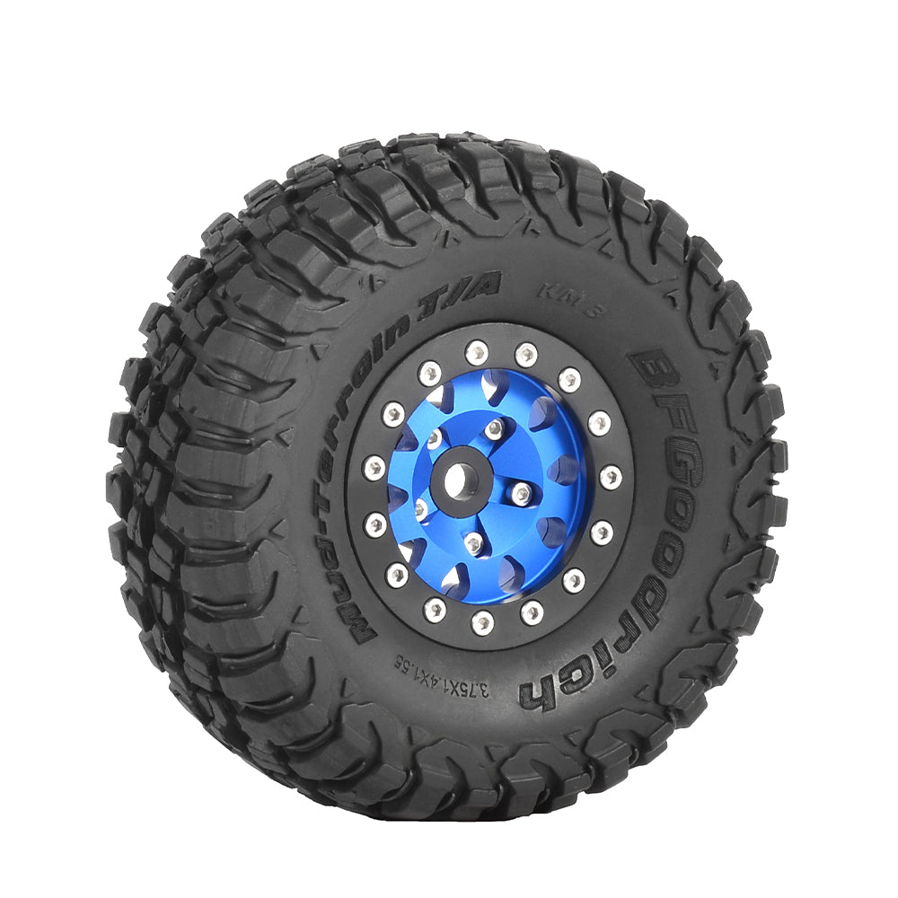 問屋ワールド】クローラーRC用1.55インチアルミ製ビードロックホイール