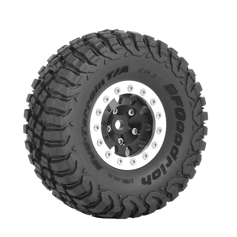 問屋ワールド】クローラーRC用1.55インチアルミ製ビードロックホイール