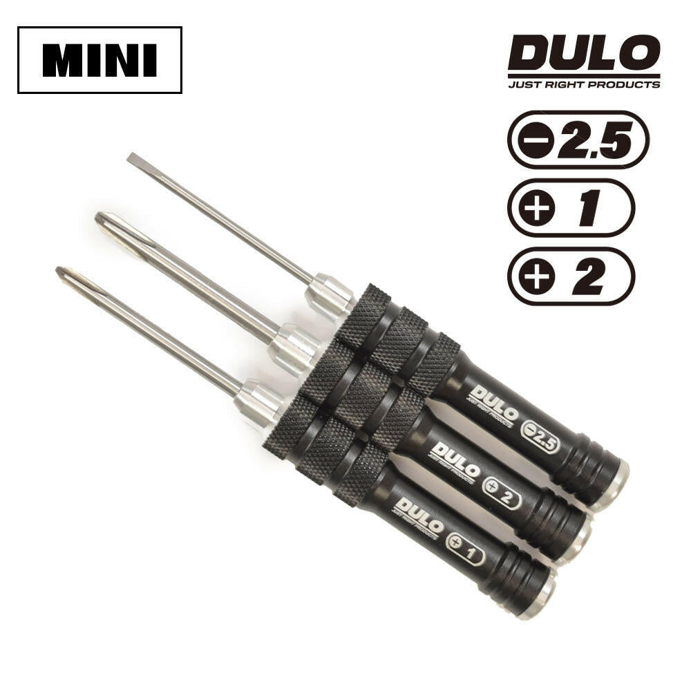 🎁 DULO RCメンテナンス ミニドライバープラス、マイナス 3本セット (10% off)