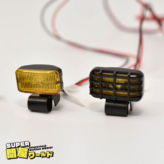 [問屋ワールド］スケールクローラーRCカー用高輝度LEDフォグランプ＆ライトステーキット（G157MY）