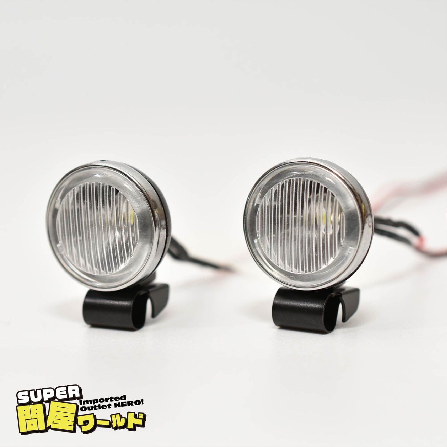 [問屋ワールド］スケールクローラーRCカー用高輝度LEDフォグランプ＆ライトステーキット（G157HA）
