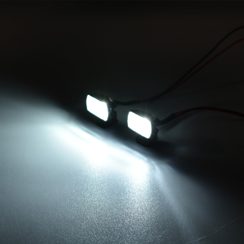 [問屋ワールド］スケールクローラーRCカー用高輝度LEDフォグランプ＆ライトステーキット（G157NW）