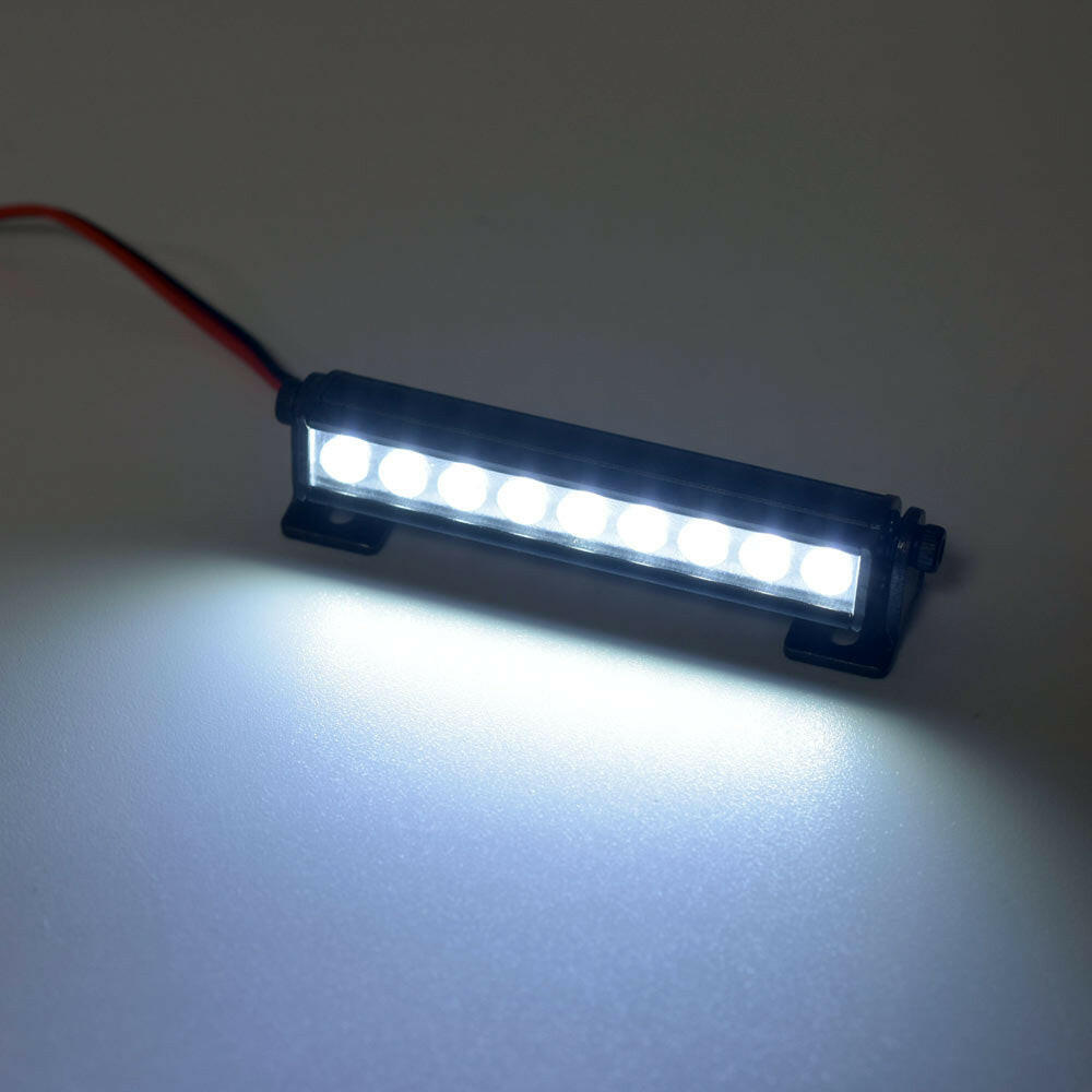 [問屋ワールド］RCカー用高輝度LEDメタルライトバー（56mm 9灯）