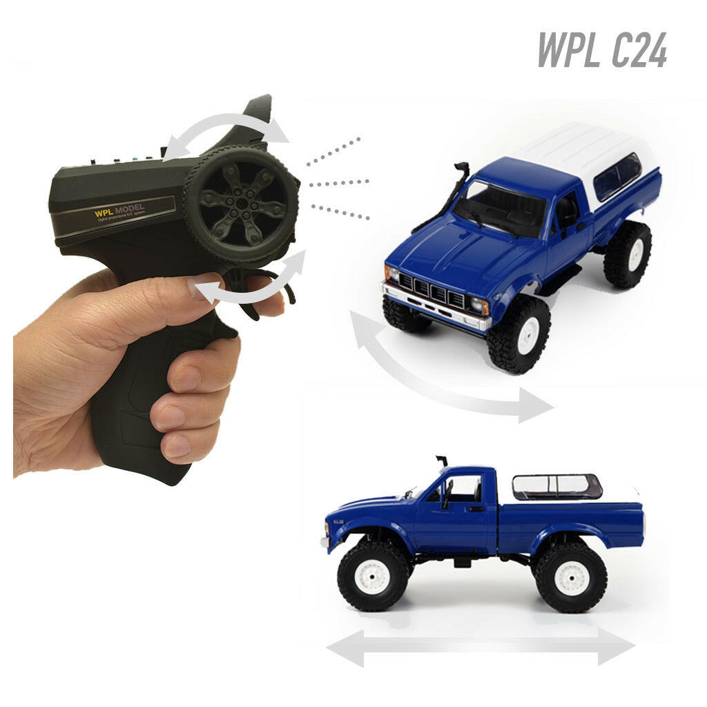 1/16 クローラーラジコン WPL c24 - ミニカー