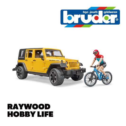 HOBBY LIFE ブルーダー Jeep Rubicon&マウンテンバイク（フィギュア付き